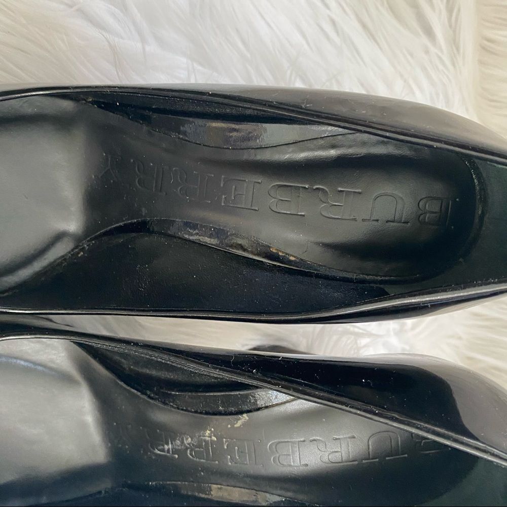 Burberry Black Patent leather Stacked Heel Pumps 7 - Picture 5 of 10